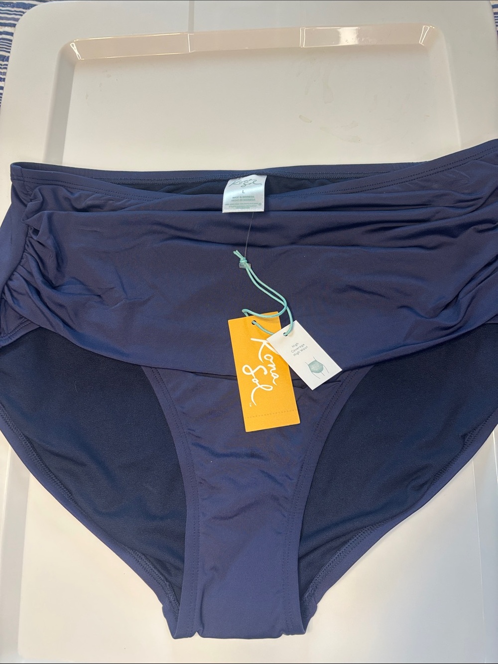 Kona Sol Dark Blue Bikini Bottom
